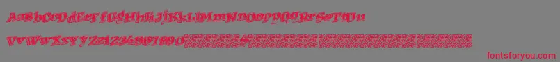 Westernracing Font – Red Fonts on Gray Background