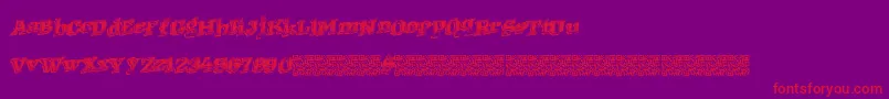 Westernracing Font – Red Fonts on Purple Background