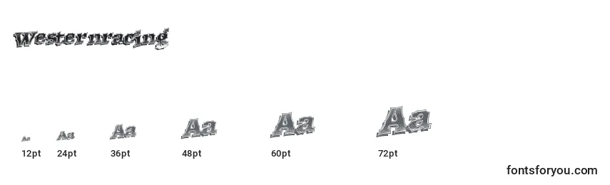 Westernracing Font Sizes