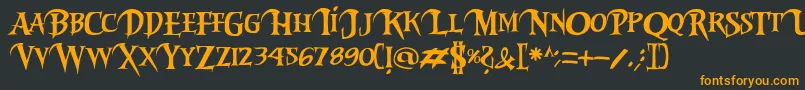 En savoir plus sur la police Riky2vamp Police Riky2vamp – polices orange sur fond noir