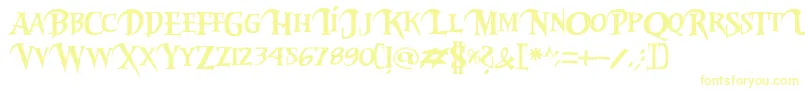 Riky2vamp-fontti – keltaiset fontit