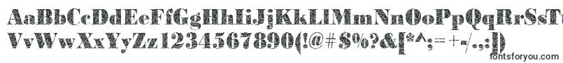 BodonibrokenglassRegular-fontti – raskaat fontit
