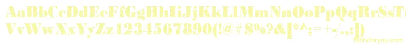 BodonibrokenglassRegular Font – Yellow Fonts