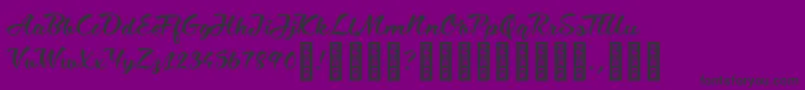 CiaobabyRegular Font – Black Fonts on Purple Background