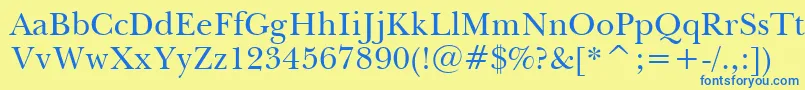 Tt0031c Font – Blue Fonts on Yellow Background