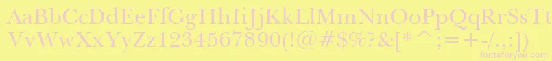 Tt0031c Font – Pink Fonts on Yellow Background