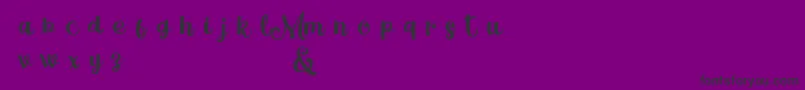 MagleScriptDemo Font – Black Fonts on Purple Background