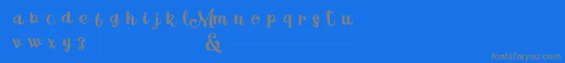 MagleScriptDemo Font – Gray Fonts on Blue Background