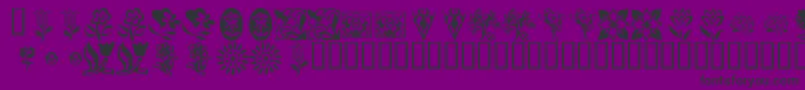 Подробнее о шрифте KrKatsFlowers Шрифт KrKatsFlowers – чёрные шрифты на фиолетовом фоне