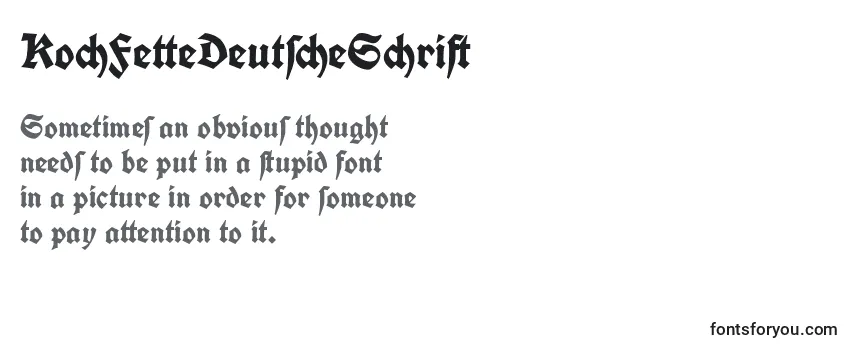 KochFetteDeutscheSchrift フォントのレビュー