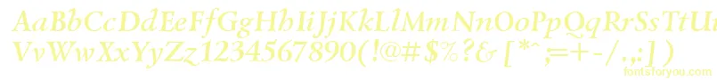 Lzr4-Schriftart – Gelbe Schriften