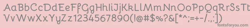 BellotaBold Font – Gray Fonts on Pink Background