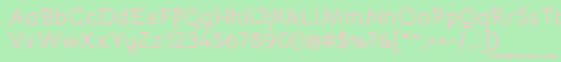 BellotaBold Font – Pink Fonts on Green Background