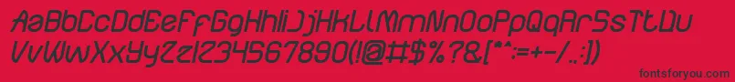 ElectroStaticRainBoldItalic Font – Black Fonts on Red Background
