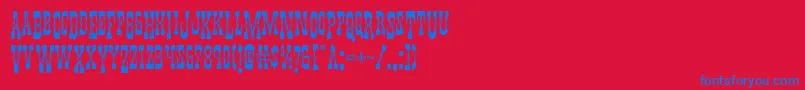 Youngerbrosdropcaps Font – Blue Fonts on Red Background