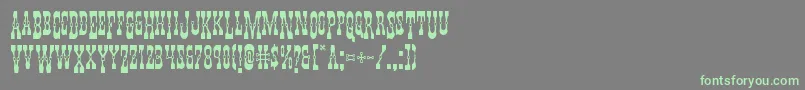 Youngerbrosdropcaps-Schriftart – Grüne Schriften auf grauem Hintergrund