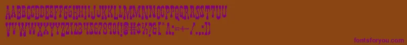 Youngerbrosdropcaps Font – Purple Fonts on Brown Background