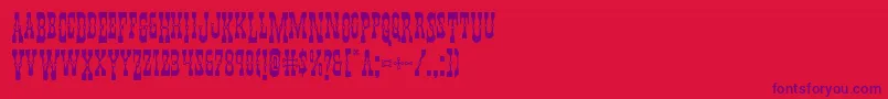 Youngerbrosdropcaps Font – Purple Fonts on Red Background