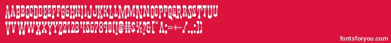 Youngerbrosdropcaps Font – White Fonts on Red Background