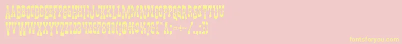 Youngerbrosdropcaps Font – Yellow Fonts on Pink Background