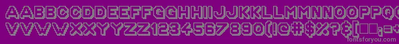 GoldenAgeShad Font – Gray Fonts on Purple Background