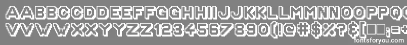 GoldenAgeShad Font – White Fonts on Gray Background