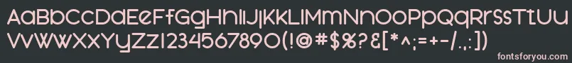 SfOrsonCasualHeavy Font – Pink Fonts on Black Background