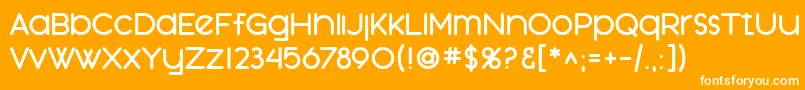 SfOrsonCasualHeavy Font – White Fonts on Orange Background
