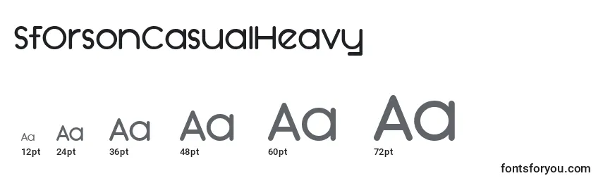 Размеры шрифта SfOrsonCasualHeavy