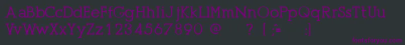 Шрифт PresseUnregistered – фиолетовые шрифты на чёрном фоне