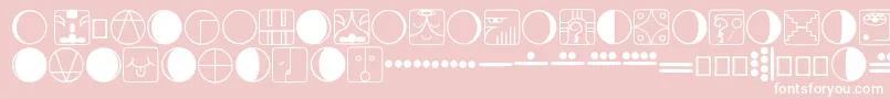 fuente Tzolkin – Fuentes Blancas Sobre Fondo Rosa