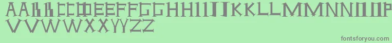 Antioch Font – Gray Fonts on Green Background