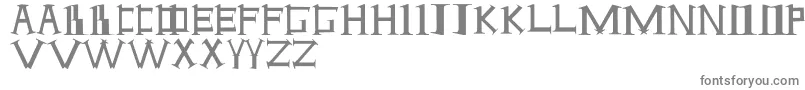 フォントAntioch – 白い背景に灰色の文字