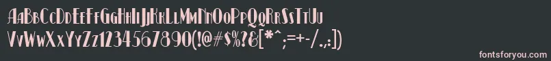 Kismet ffy Font – Pink Fonts on Black Background