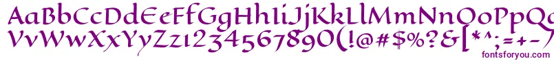 Шрифт EaglelakeRegular – фиолетовые шрифты на белом фоне
