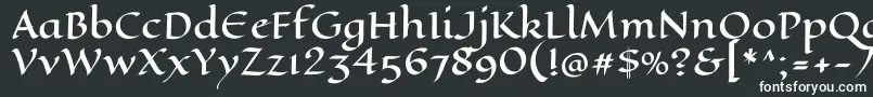 フォントEaglelakeRegular – 白い文字