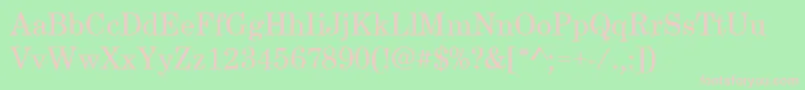 Centuryscht Font – Pink Fonts on Green Background