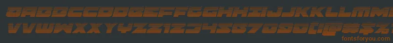 Banjinscanital Font – Brown Fonts on Black Background