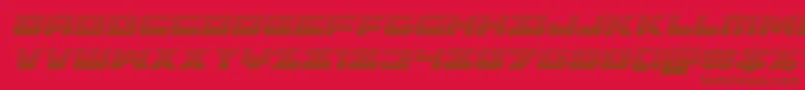 Banjinscanital Font – Brown Fonts on Red Background