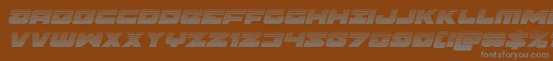 Шрифт Banjinscanital – серые шрифты на коричневом фоне