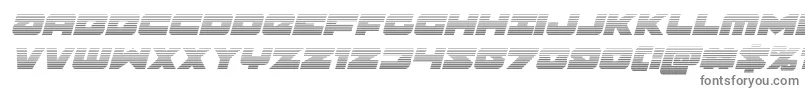 Banjinscanital Font – Gray Fonts on White Background