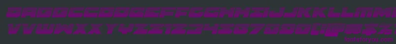 Banjinscanital Font – Purple Fonts on Black Background