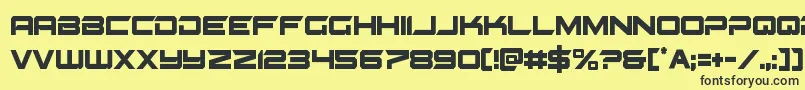 Gypsykillercond Font – Black Fonts on Yellow Background