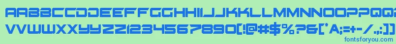 Gypsykillercond Font – Blue Fonts on Green Background