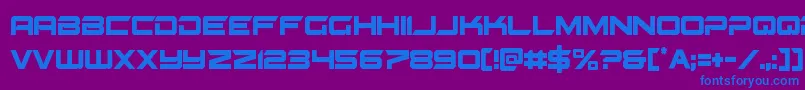Gypsykillercond Font – Blue Fonts on Purple Background