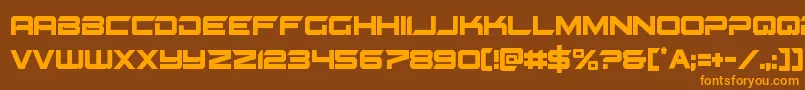 Gypsykillercond Font – Orange Fonts on Brown Background