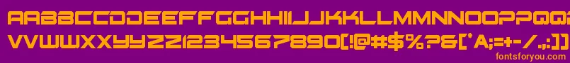 Gypsykillercond Font – Orange Fonts on Purple Background