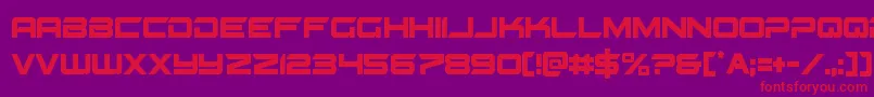 Gypsykillercond Font – Red Fonts on Purple Background