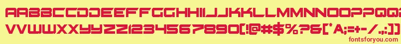 Gypsykillercond Font – Red Fonts on Yellow Background