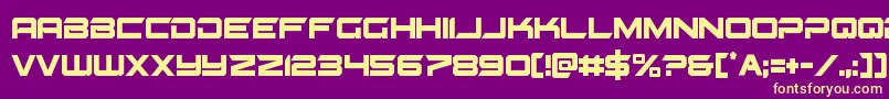 Gypsykillercond Font – Yellow Fonts on Purple Background